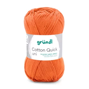 Pelote Coton Quick Uni 175 Bronze Gründl en coton mercerisé, idéale pour crochet, tricot et amigurumis.