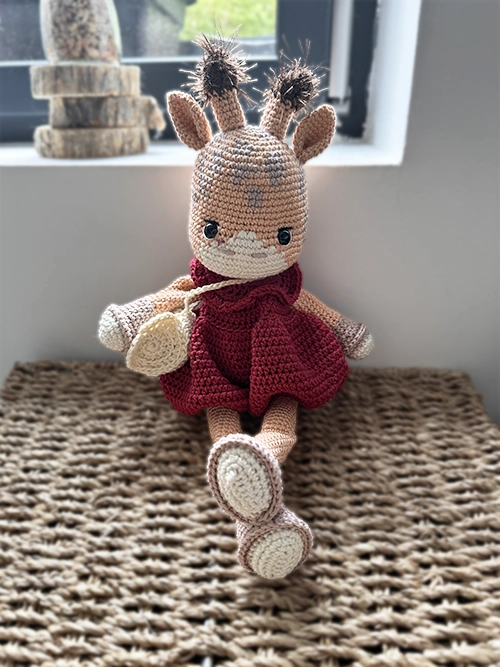 Girafe au crochet Suzie faite main.